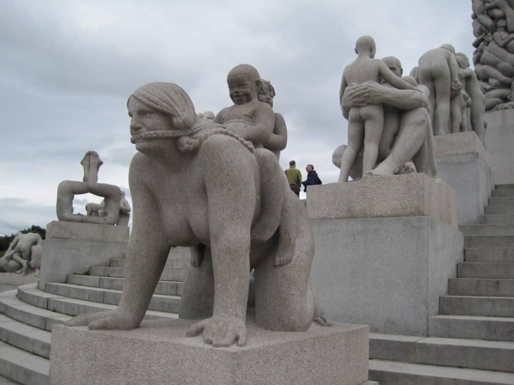 Sculptures in Vigeland Park, Oslo, Norway.