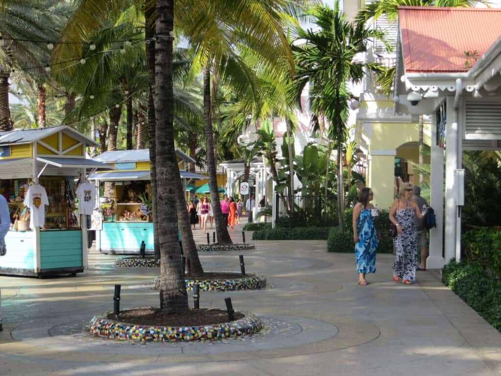 Marina Village shopping district at Atlantis Bahamas.