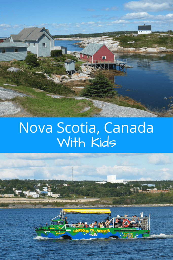 Pinterest image for Nova Scotia with kids.