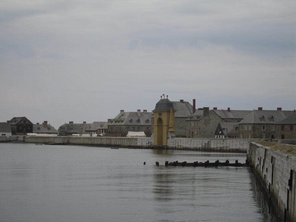 Approaching the Fortress of Louisbourg on Cape Breton Island, Nova Scotia.