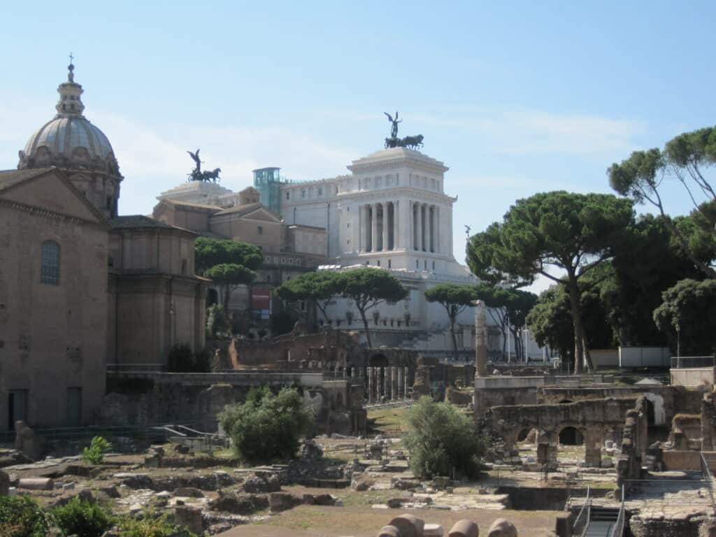 The Roman Forum.