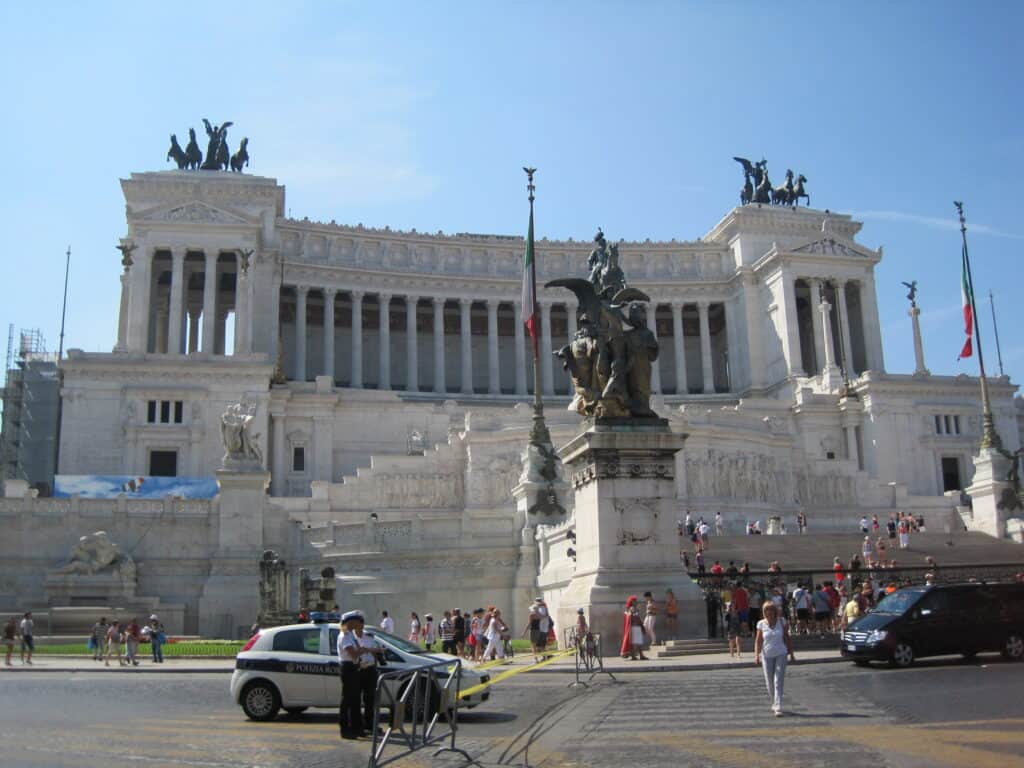 Victor Emanuel II monument in Rome.