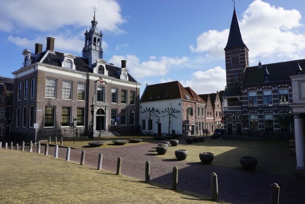 Dam Square in Edam, Netherlands.