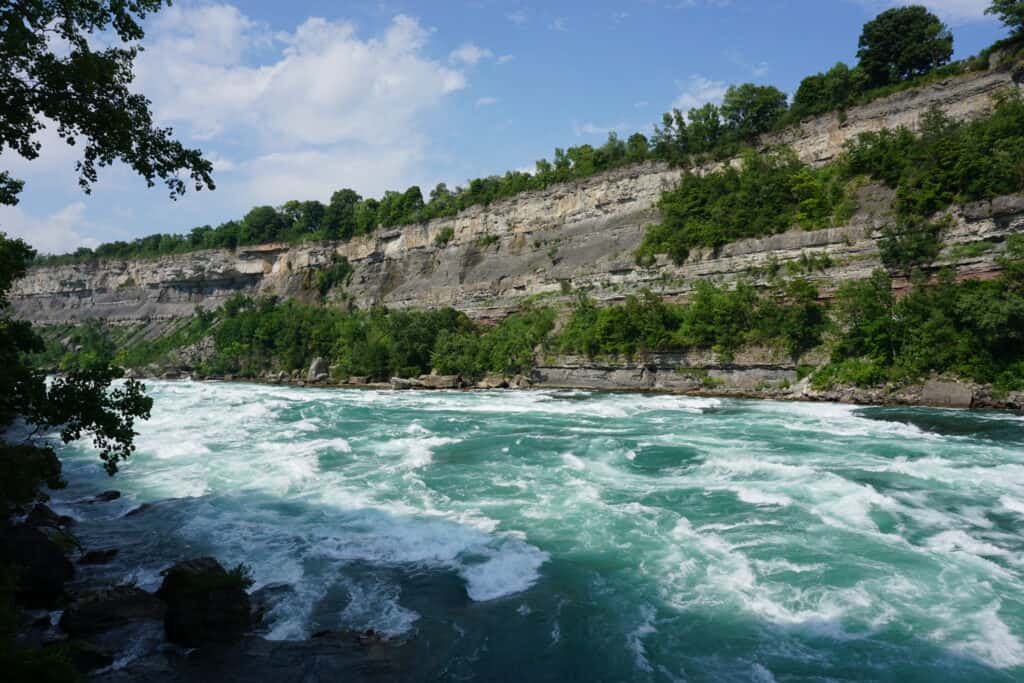 Along the White Water Walk in Niagara Falls.