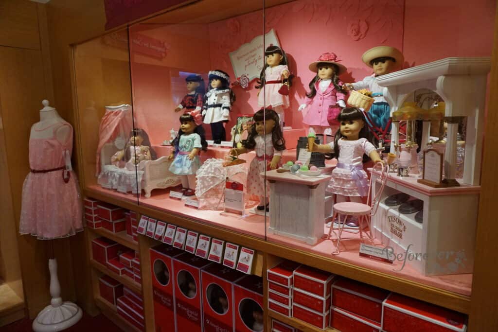 American girl doll display case on sale