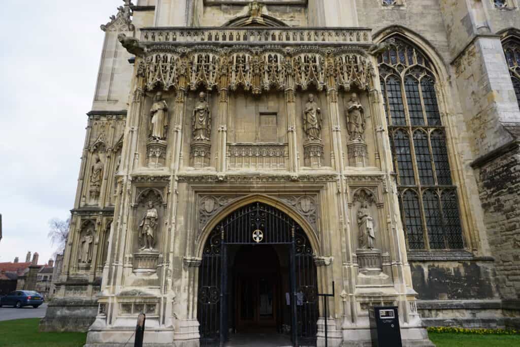 Christ Church Gate at Canterbury Cathedral, England.