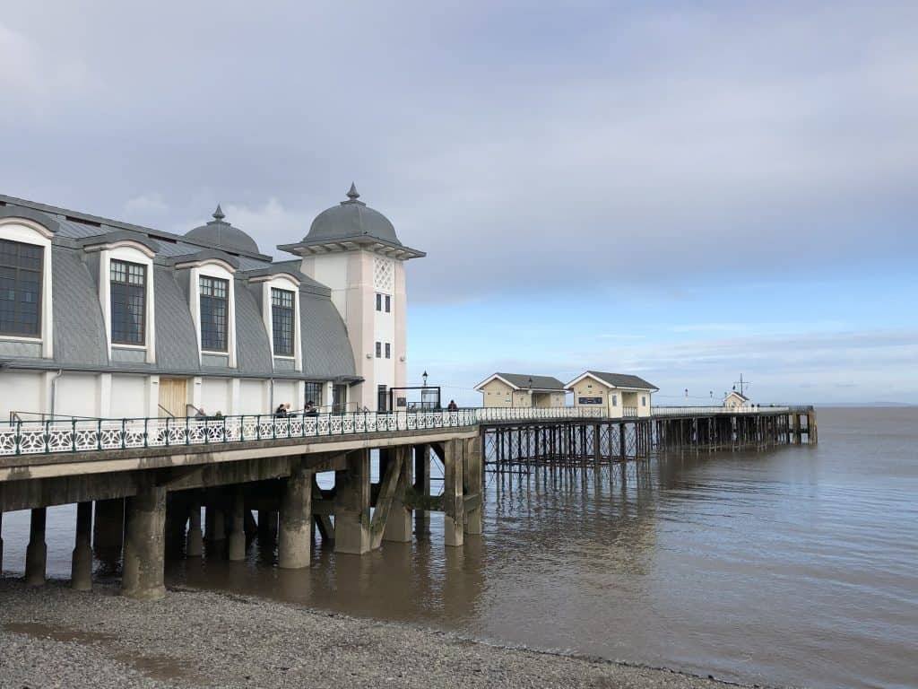 pier and pavilion on waterfront