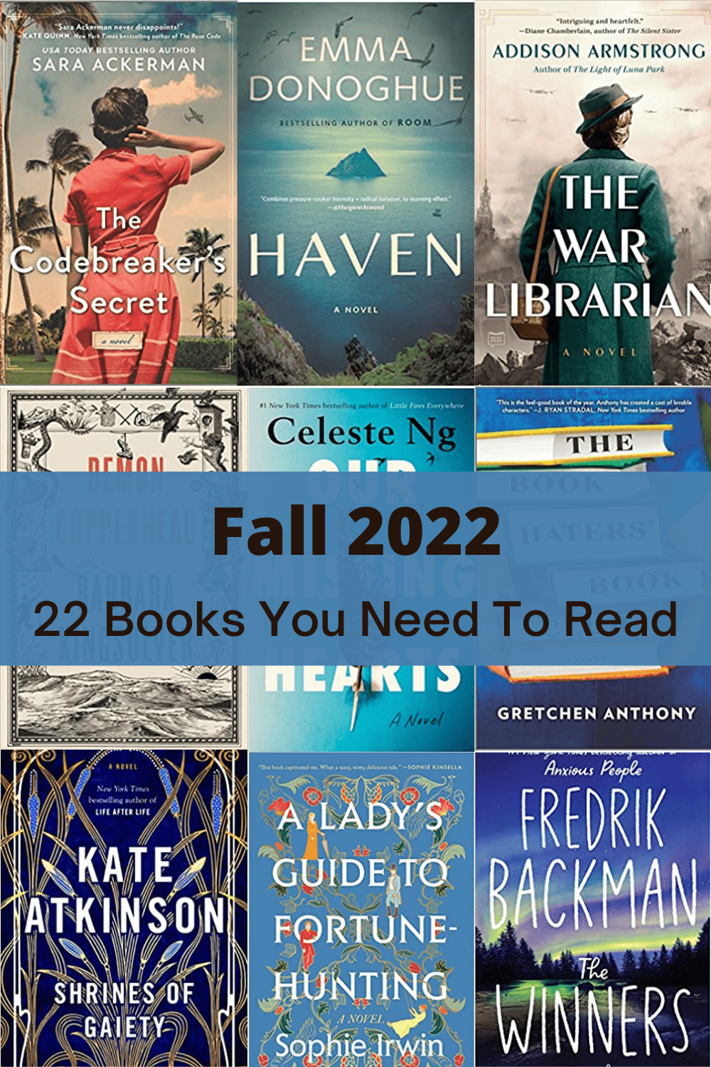 22 of the Best Books to Read Fall 2022 - Gone With The Family