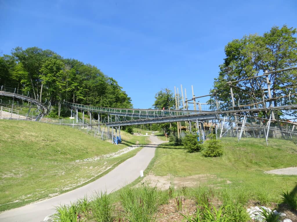 Ridgerunner mountain coaster at Blue Mountain Resort in Collingwood, Ontario.