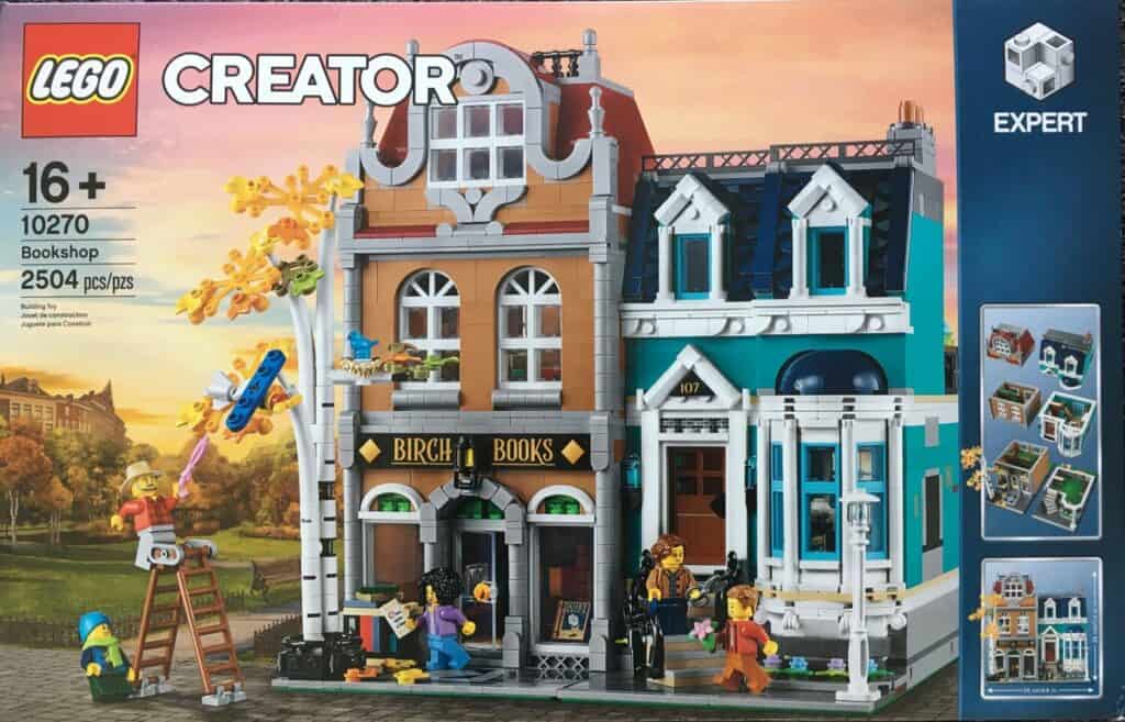 LEGO Creator Expert Bookshop box.